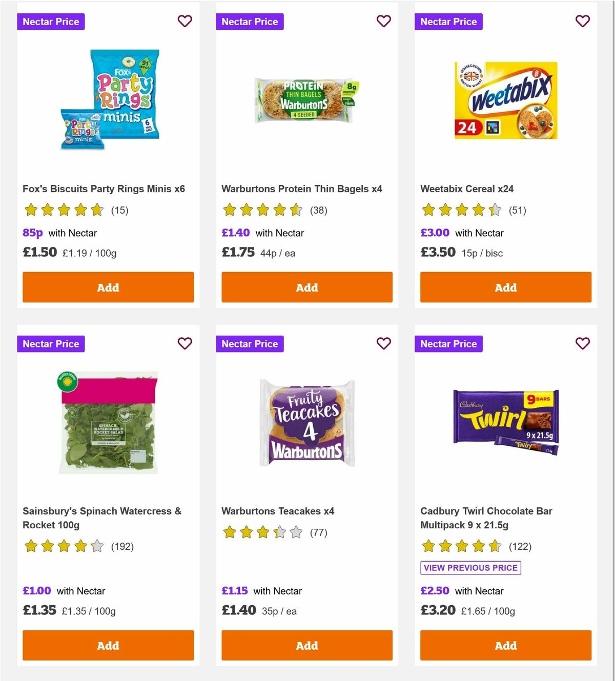Sainsbury's Offers from 19 September