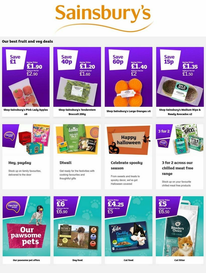 Sainsbury's Offers from 3 October