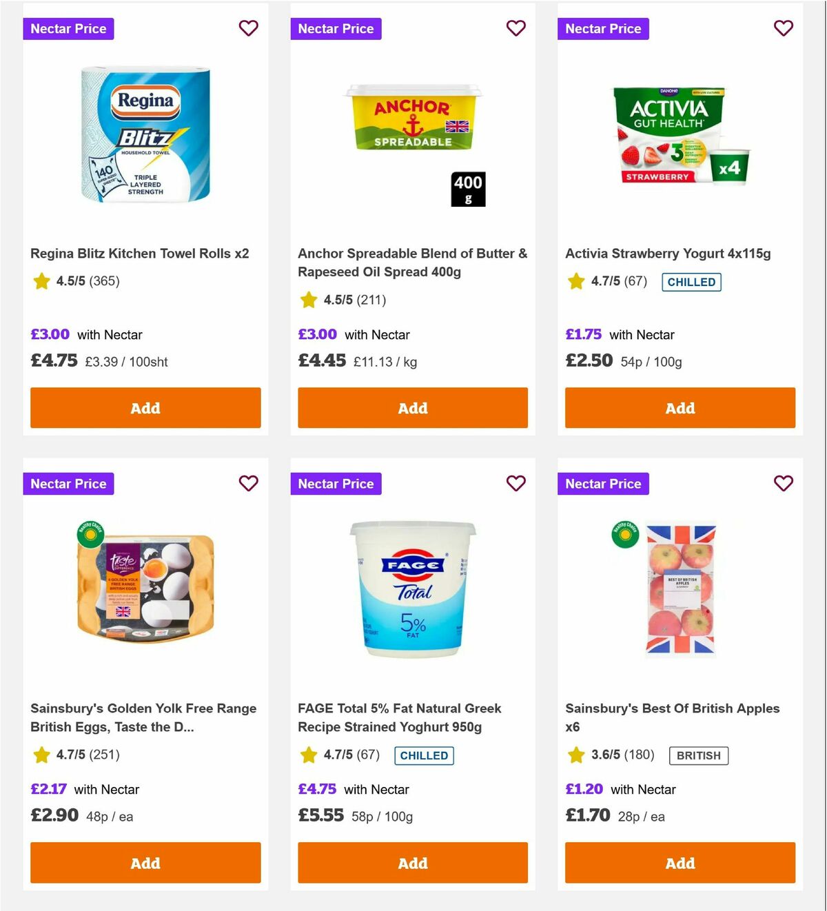 Sainsbury's Offers from 3 October
