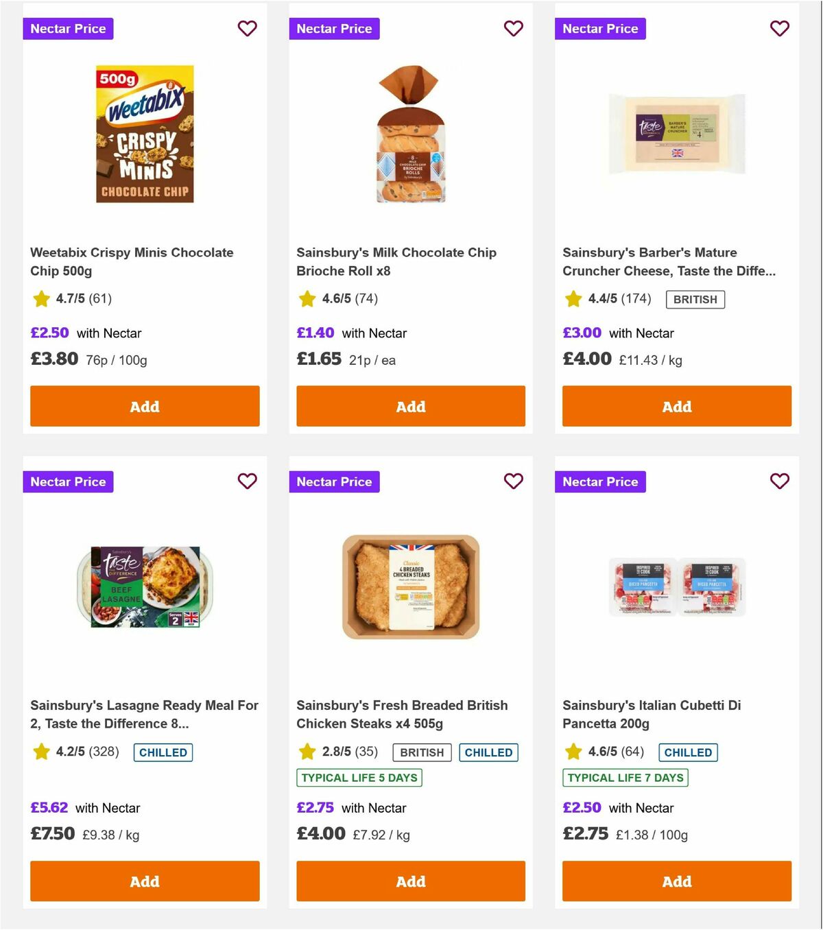 Sainsbury's Offers from 3 October