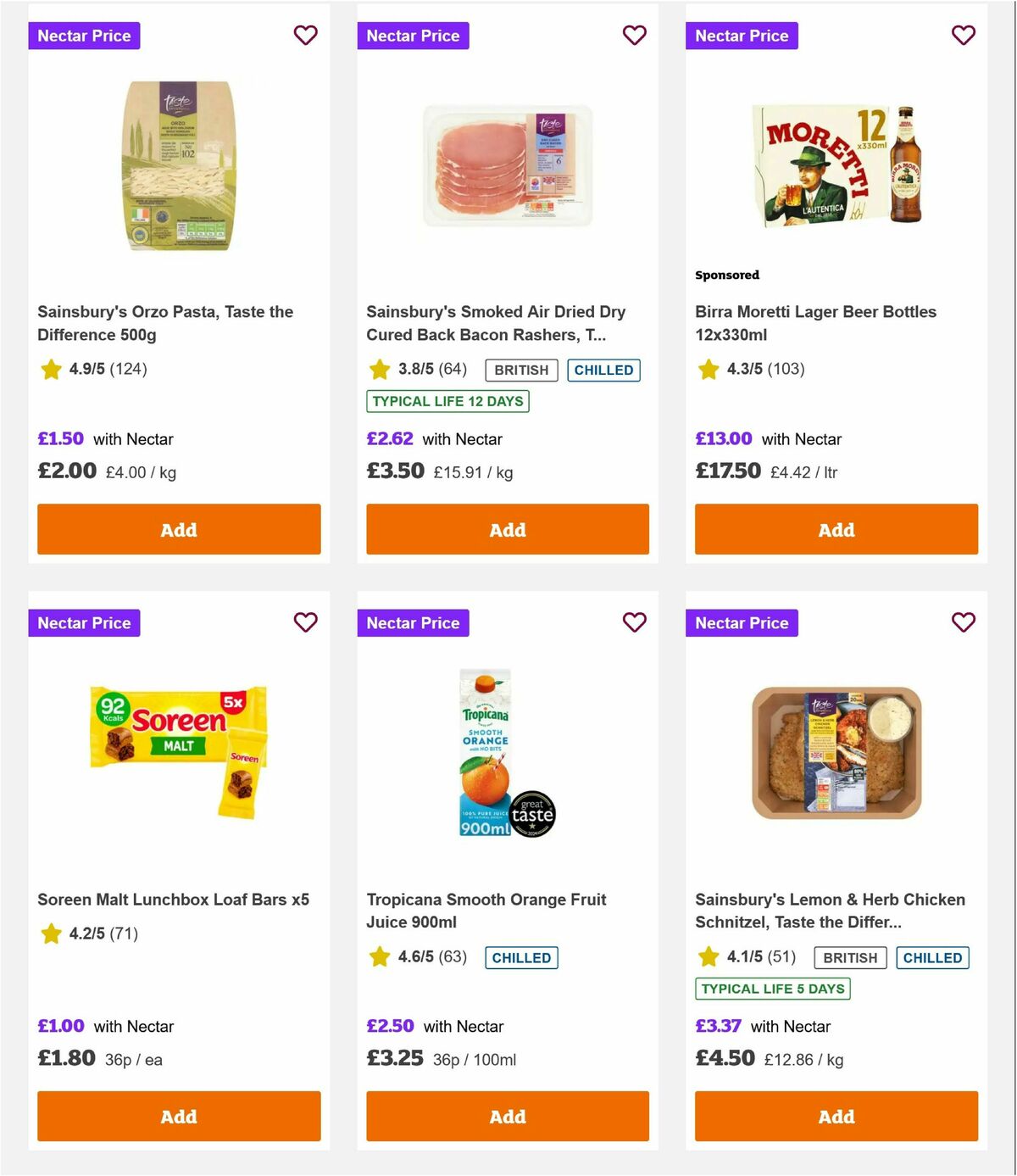 Sainsbury's Offers from 3 October