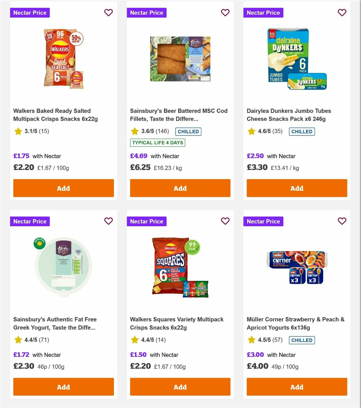Sainsbury's Offers from 3 October