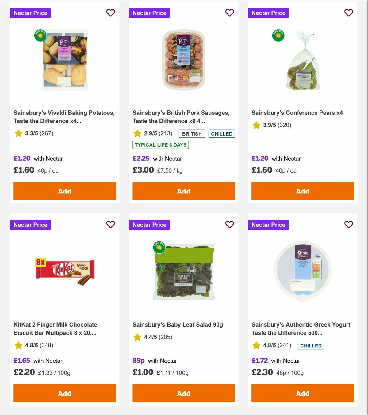 Sainsbury's Offers from 3 October