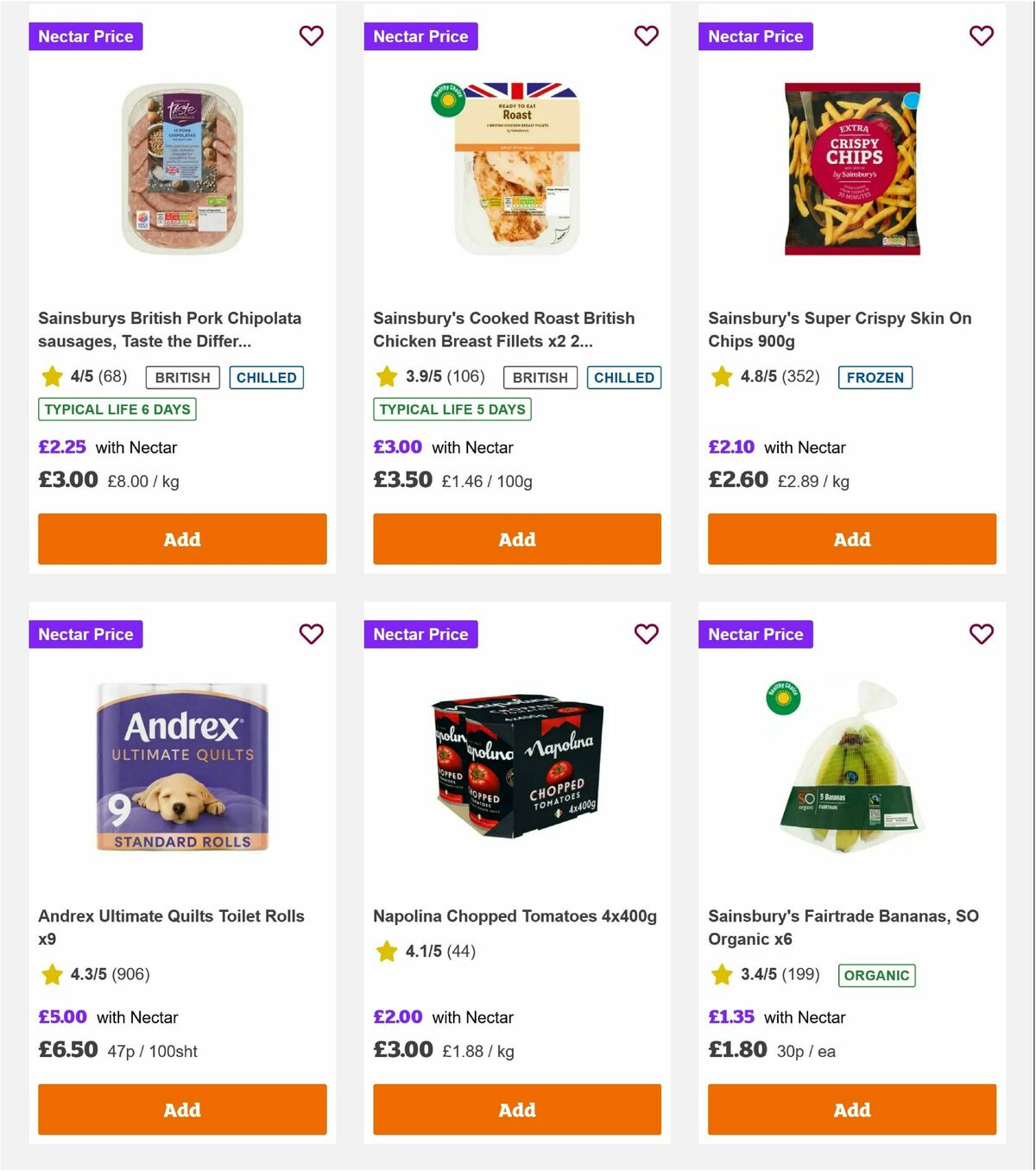 Sainsbury's Offers from 3 October