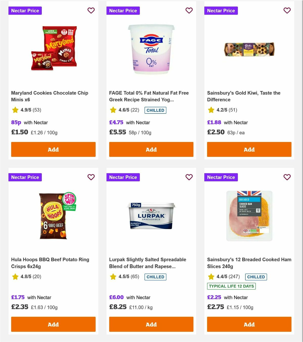 Sainsbury's Offers from 3 October