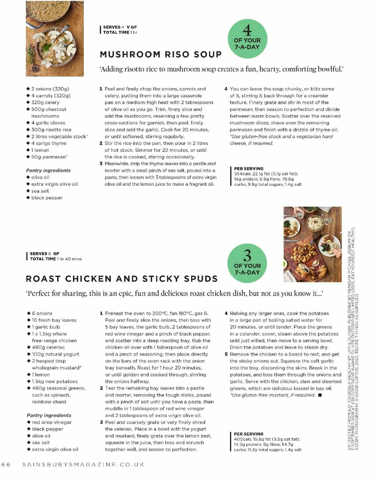 Sainsbury's Magazine October Offers from 1 October