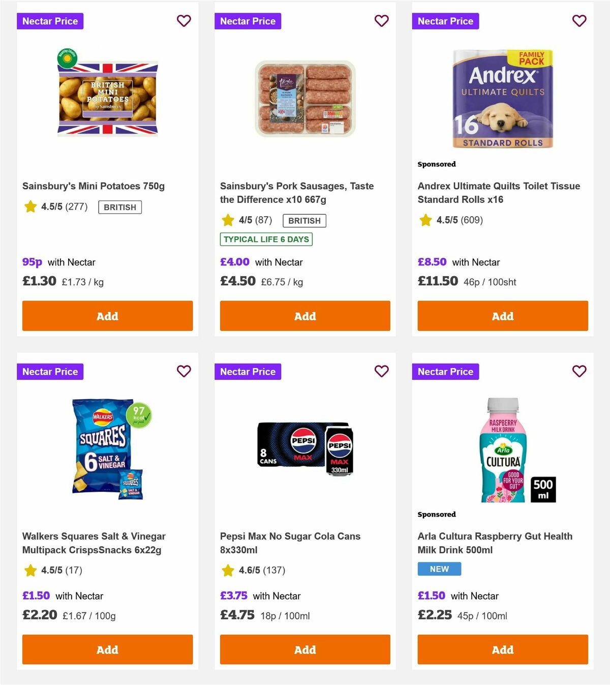 Sainsbury's Offers from 10 October