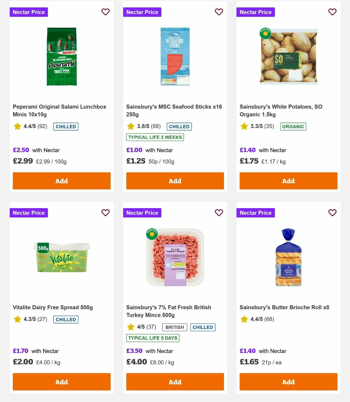 Sainsbury's Offers from 10 October