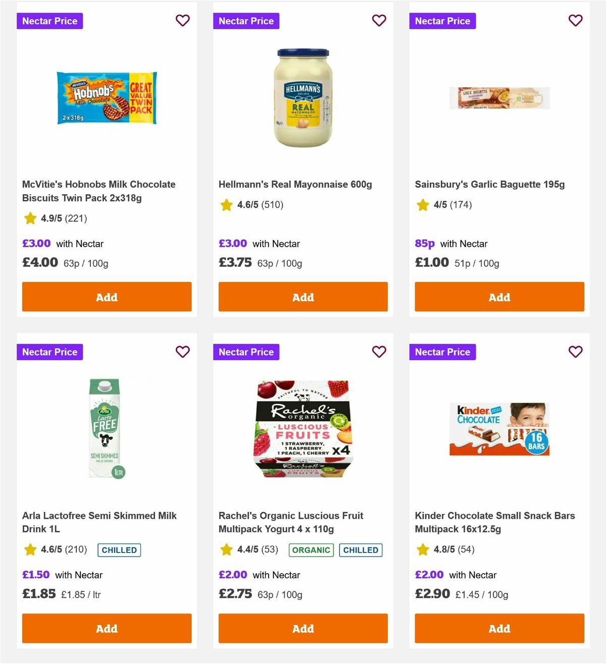 Sainsbury's Offers from 10 October