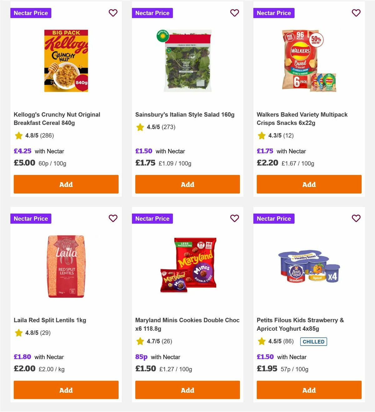 Sainsbury's Offers from 10 October