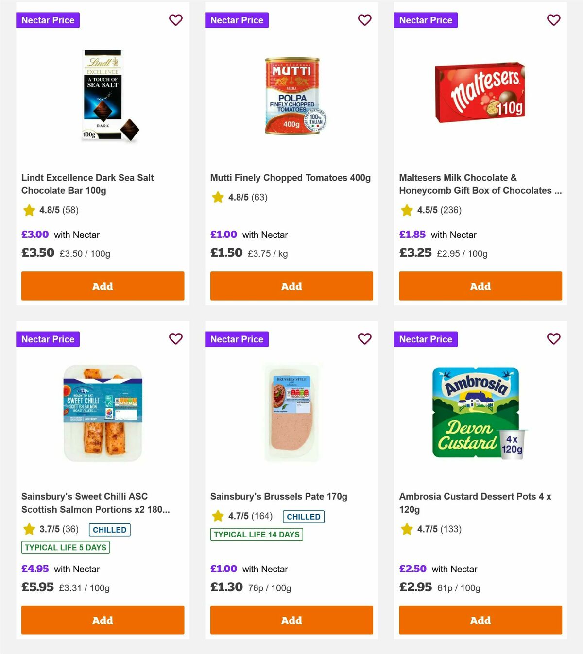 Sainsbury's Offers from 10 October
