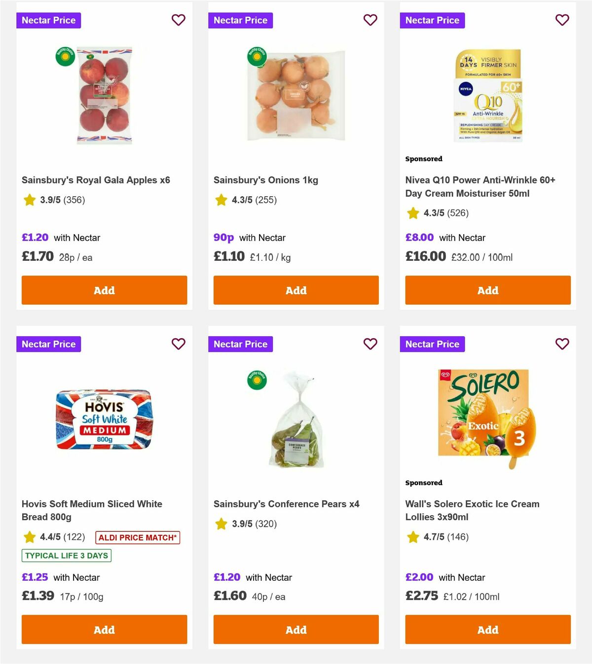 Sainsbury's Offers from 10 October