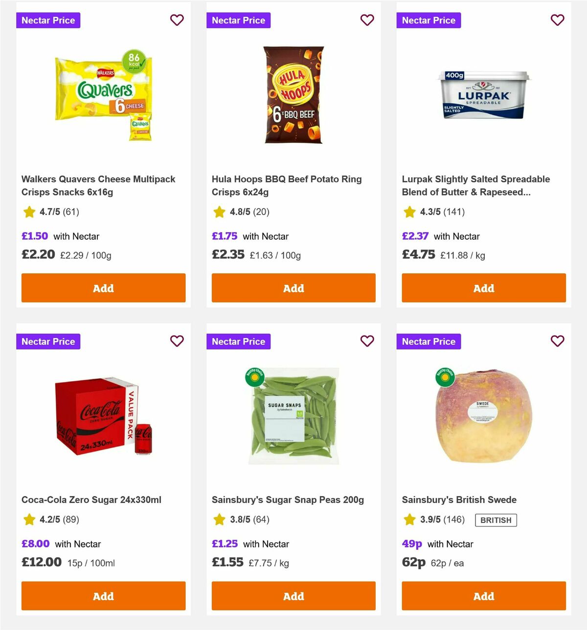 Sainsbury's Offers from 10 October