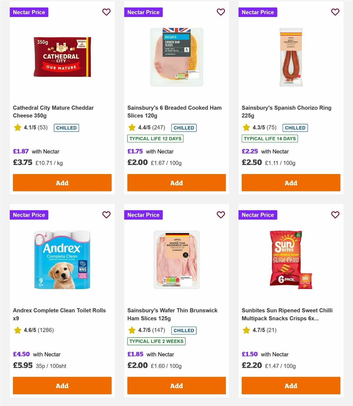 Sainsbury's Offers from 10 October