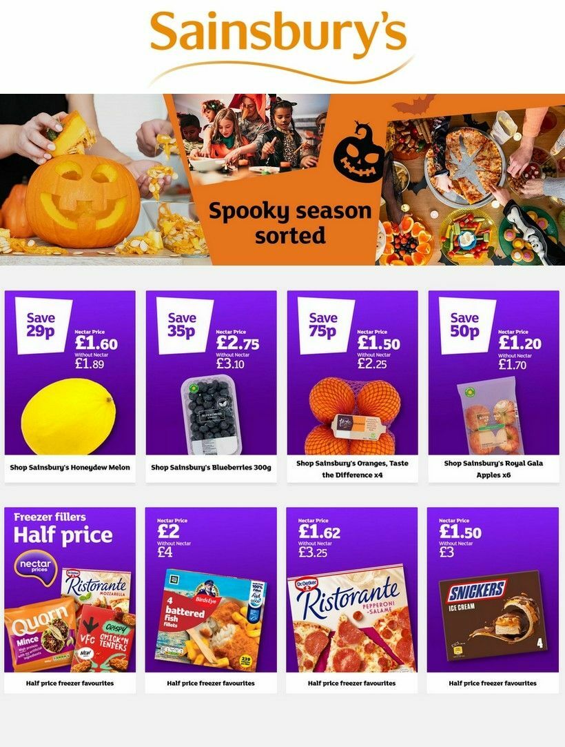 Sainsbury's Offers from 24 October