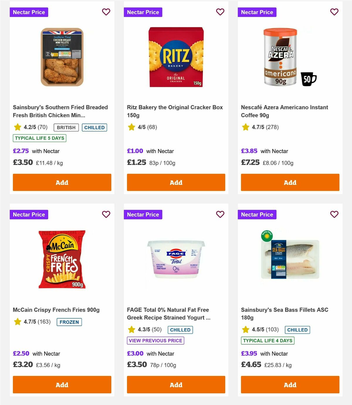 Sainsbury's Offers from 24 October