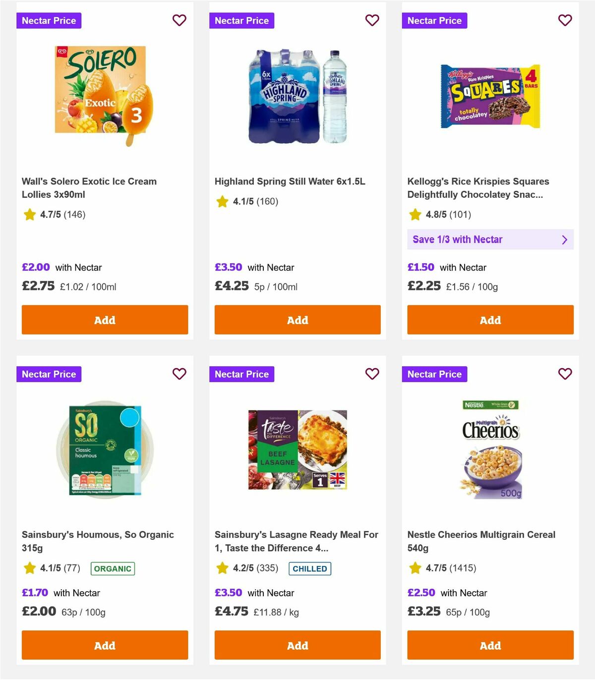 Sainsbury's Offers from 24 October