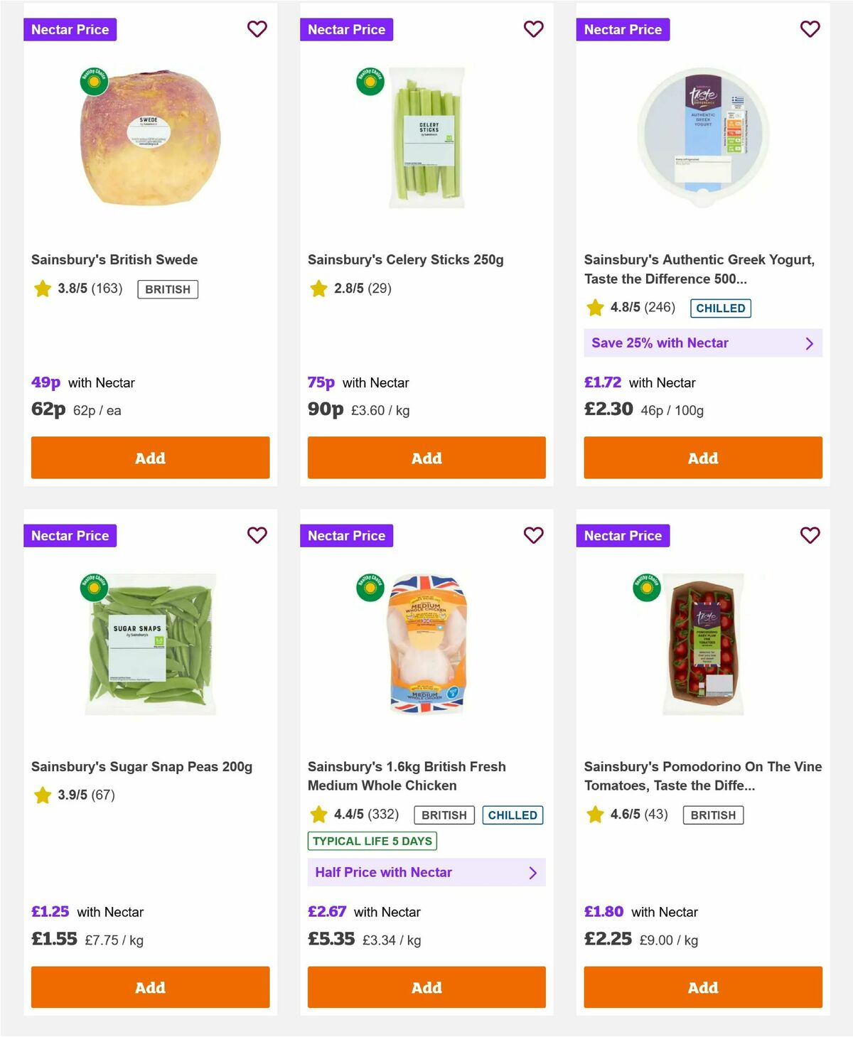 Sainsbury's Offers from 24 October