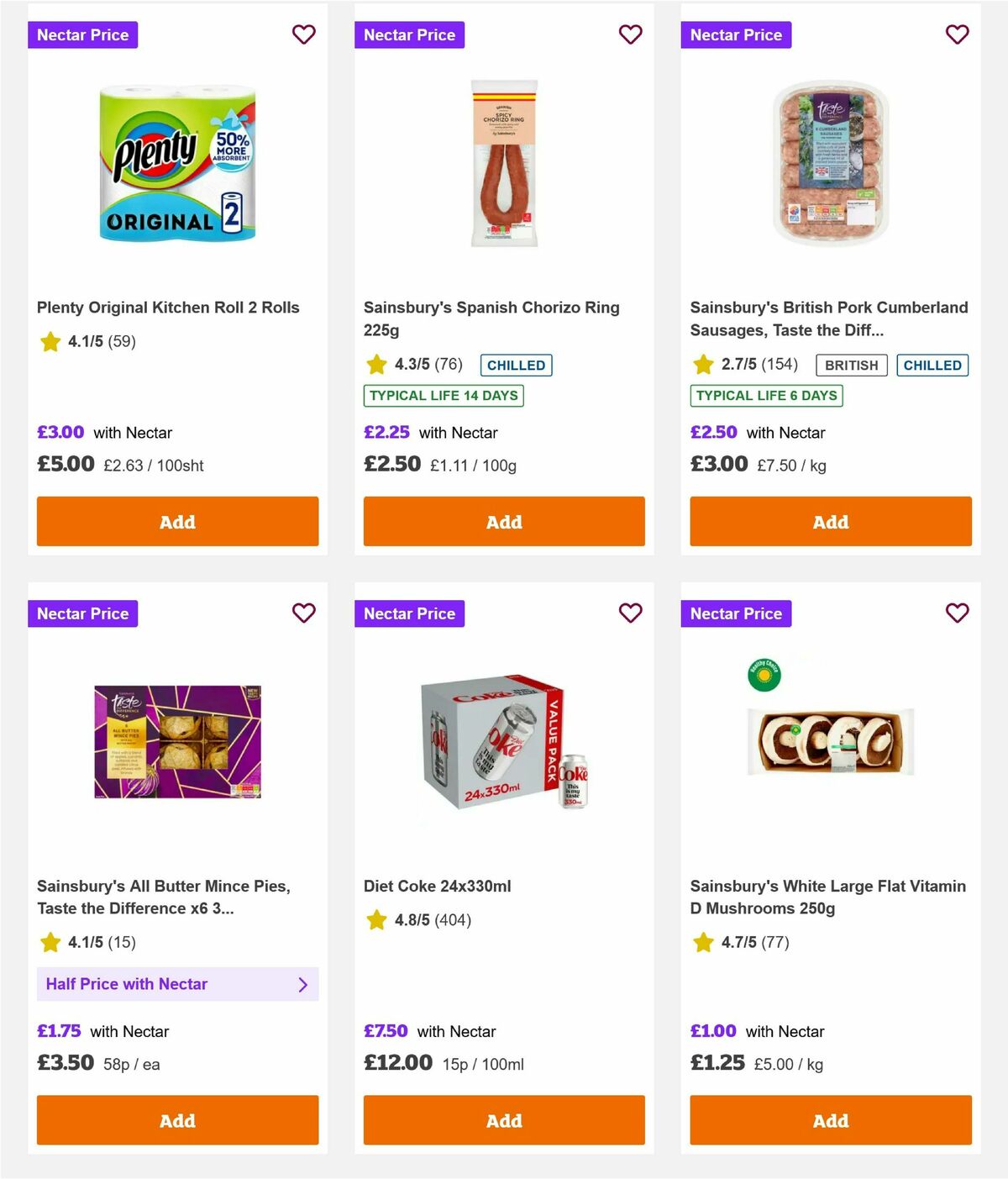 Sainsbury's Offers from 24 October