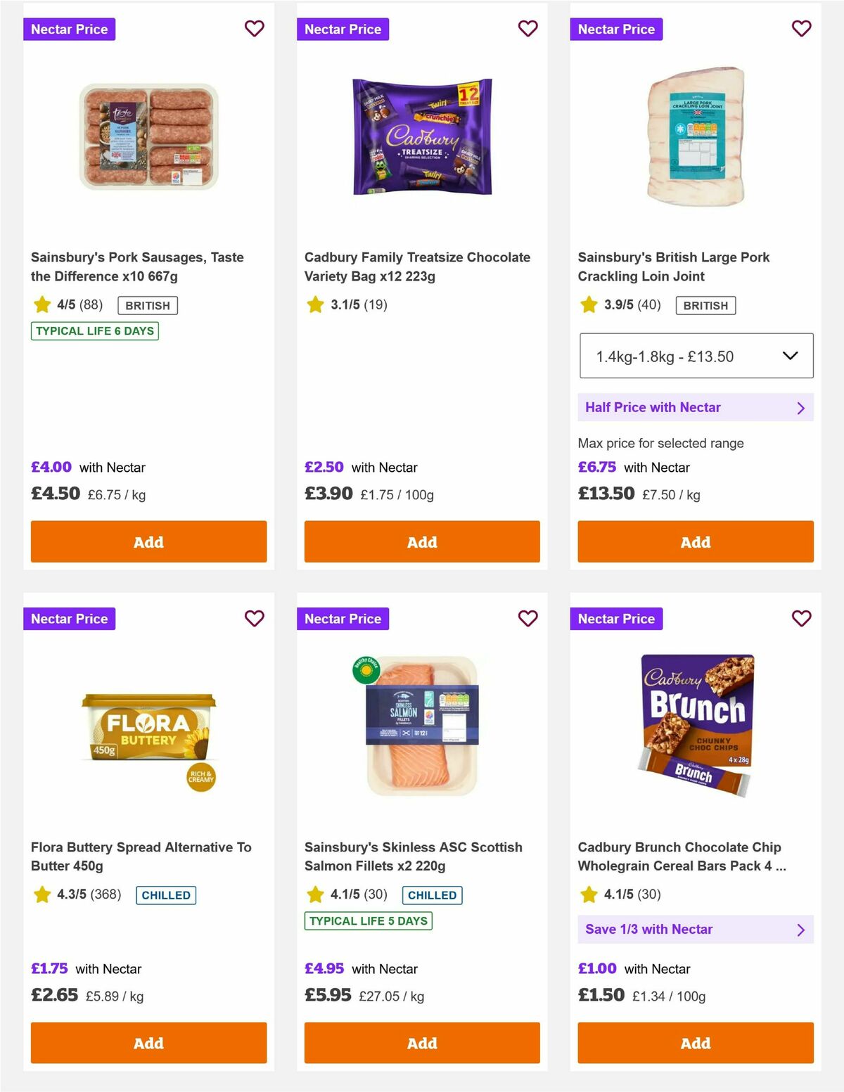 Sainsbury's Offers from 24 October