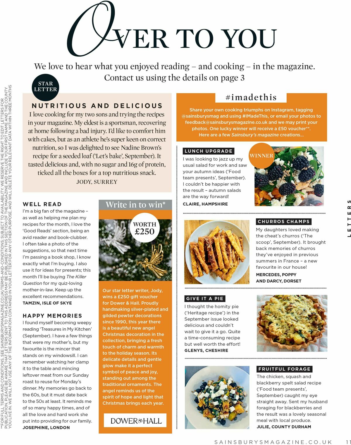 Sainsbury's Magazine November Offers from 1 November