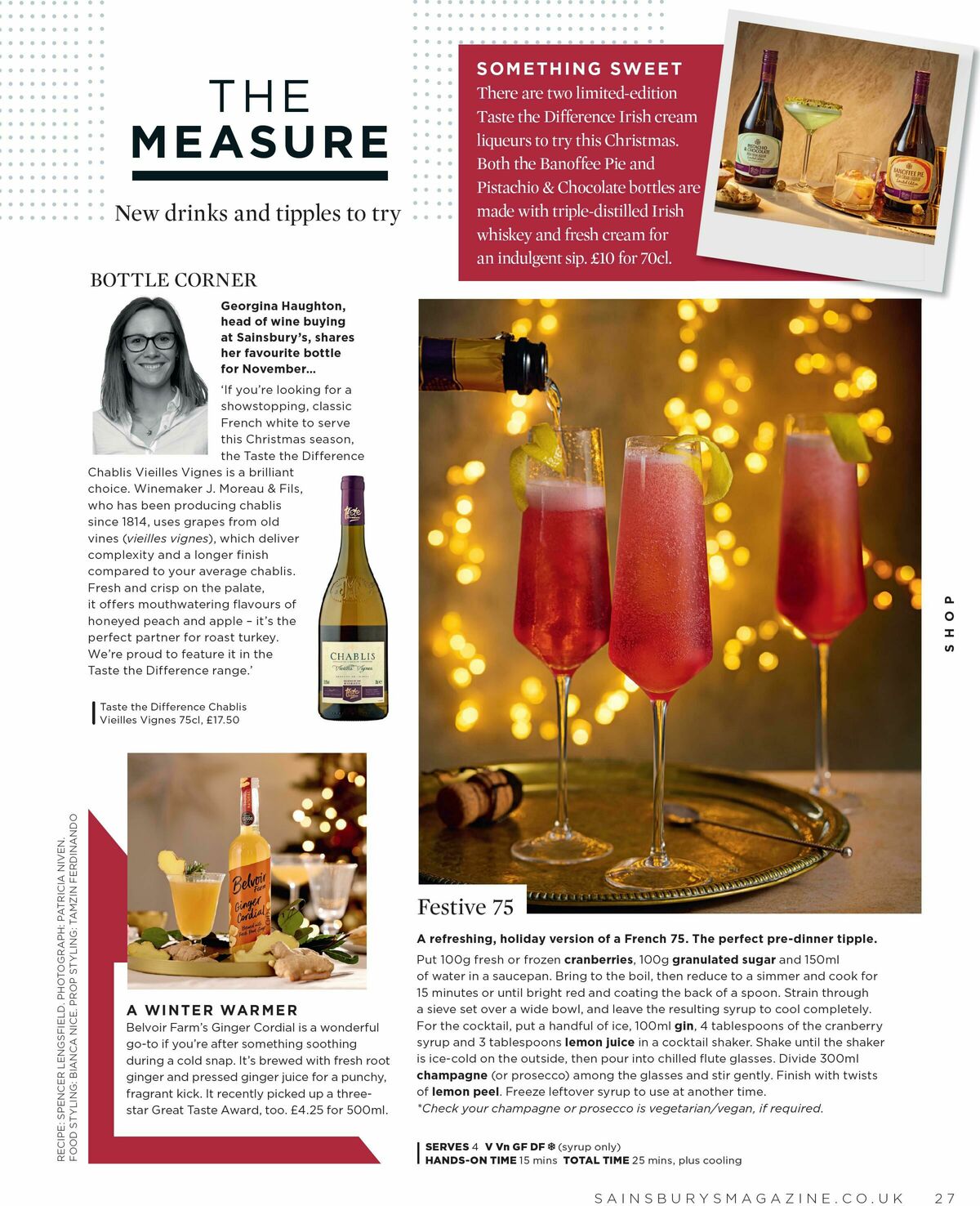 Sainsbury's Magazine November Offers from 1 November