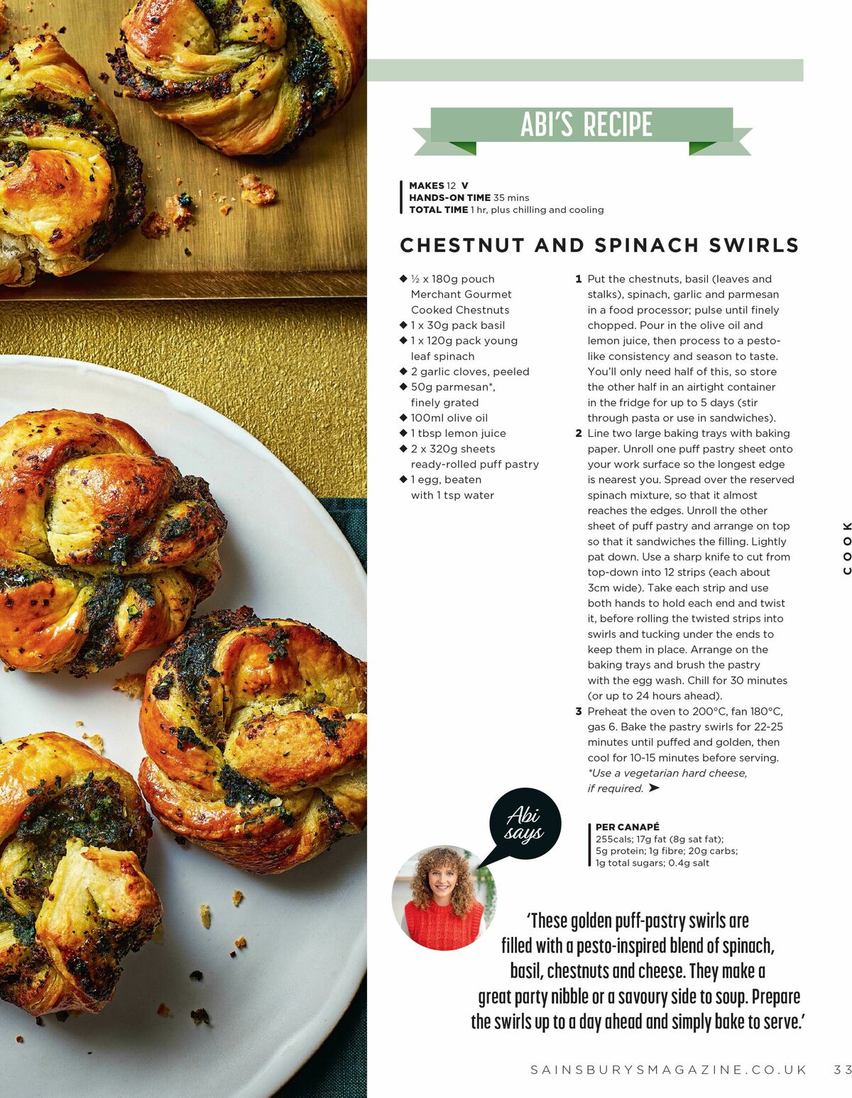 Sainsbury's Magazine November Offers from 1 November