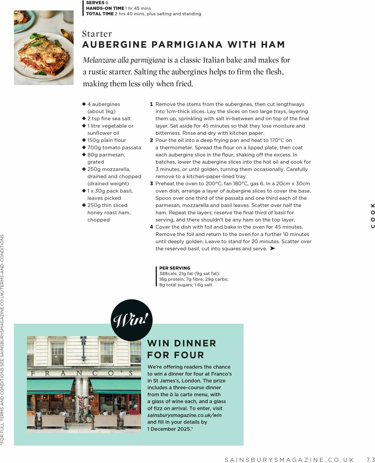 Sainsbury's Magazine November Offers from 1 November