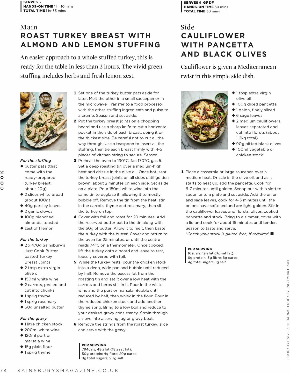 Sainsbury's Magazine November Offers from 1 November