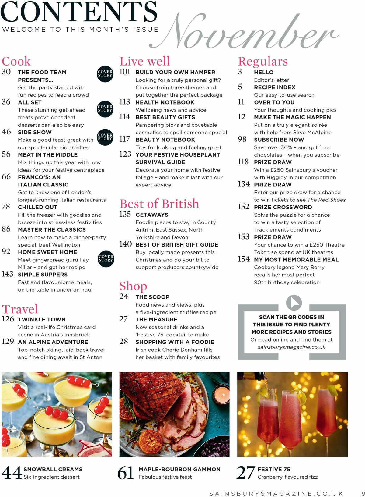 Sainsbury's Magazine November Offers from 1 November