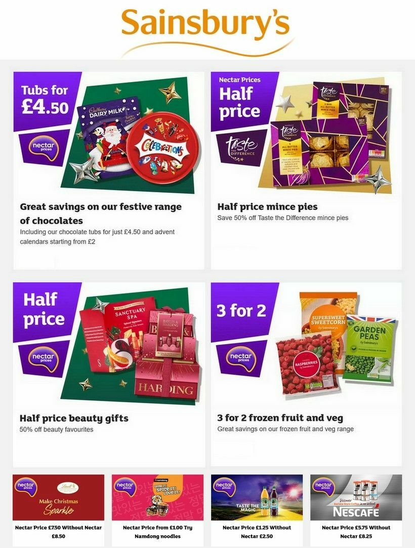 Sainsbury's Offers from 7 November