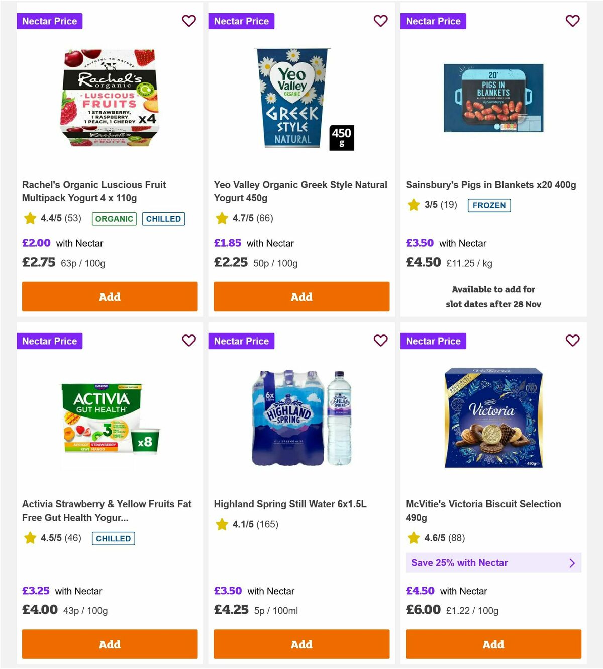 Sainsbury's Offers from 28 November
