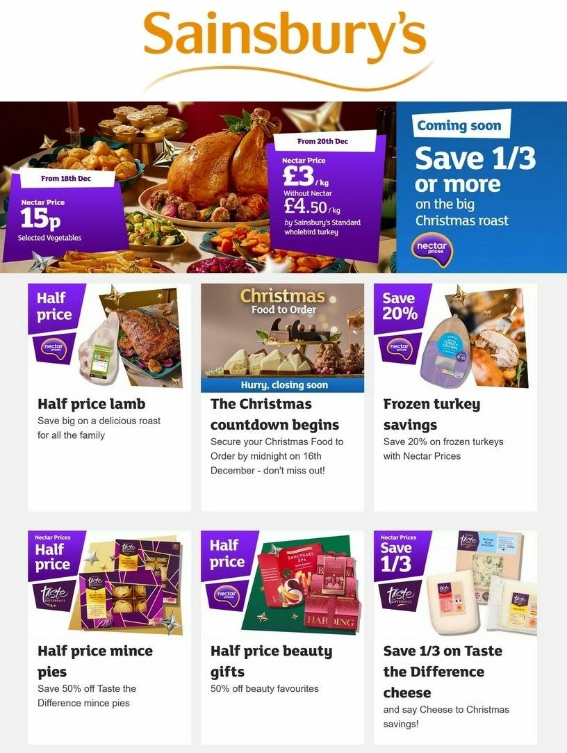 Sainsbury's Offers from 12 December