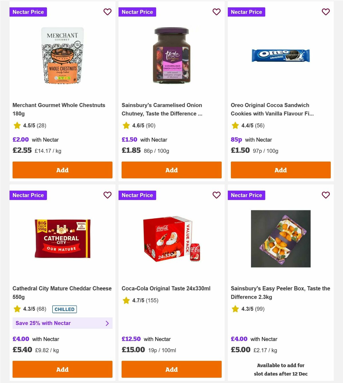 Sainsbury's Offers from 12 December
