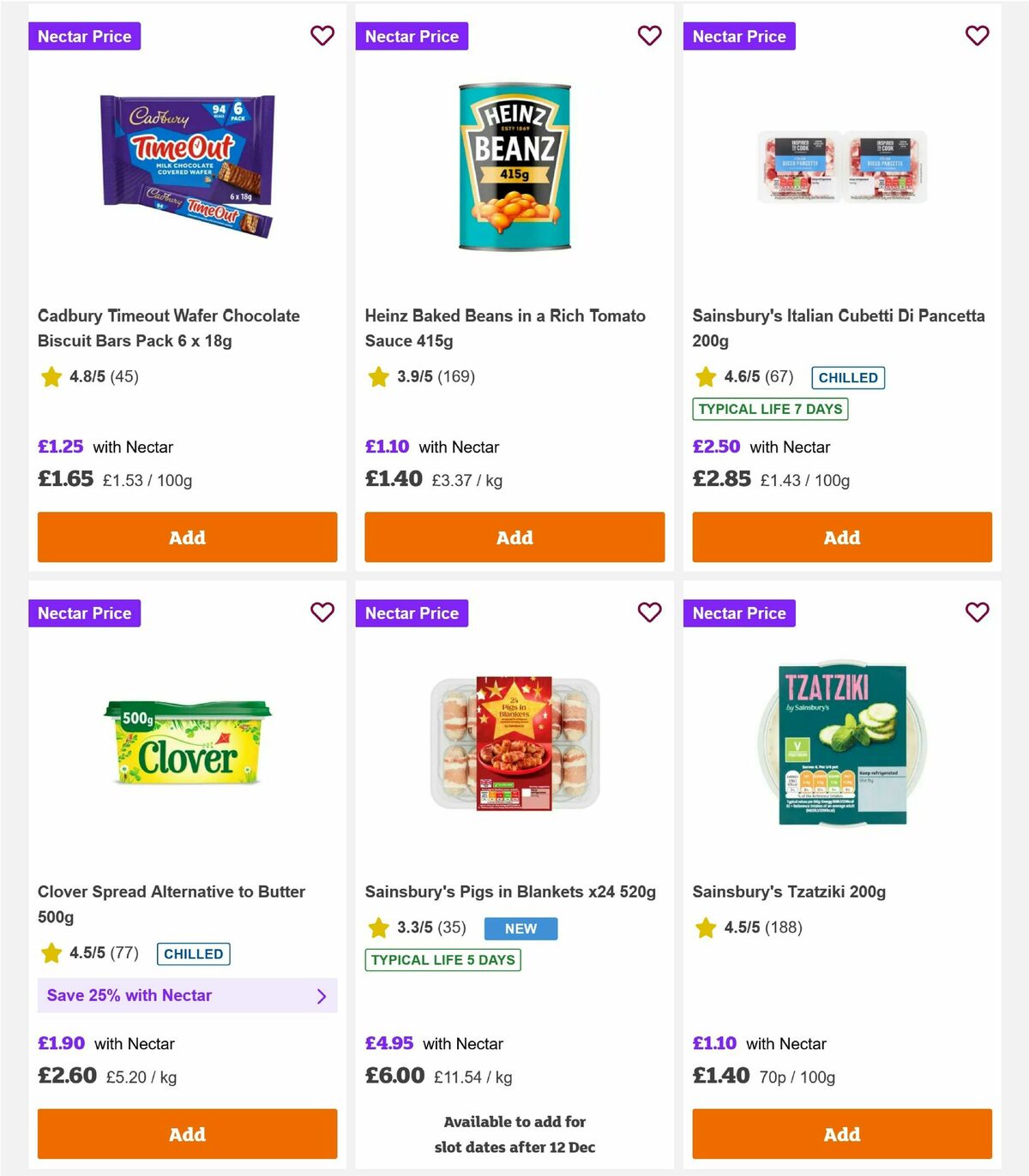 Sainsbury's Offers from 12 December