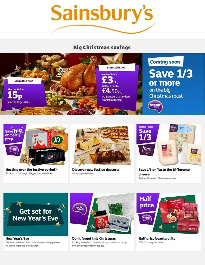 Sainsbury's Offers from 19 December