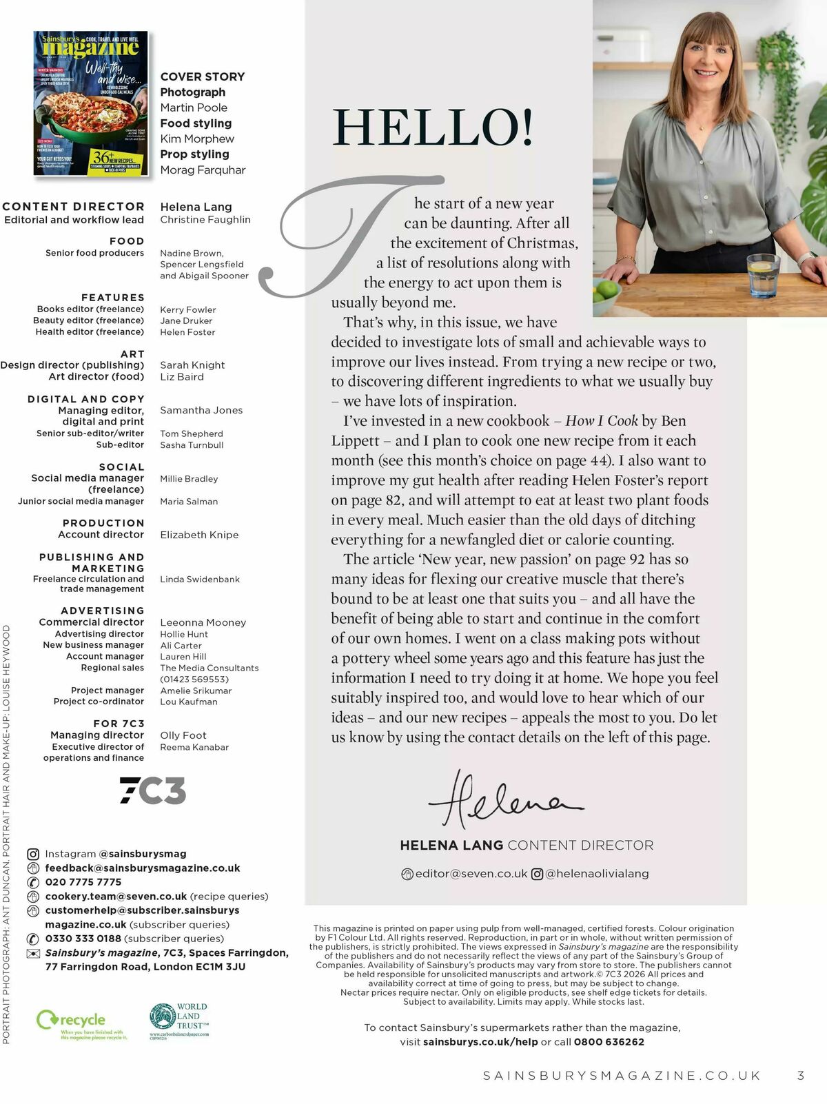 Sainsbury's Magazine January Offers from 1 January