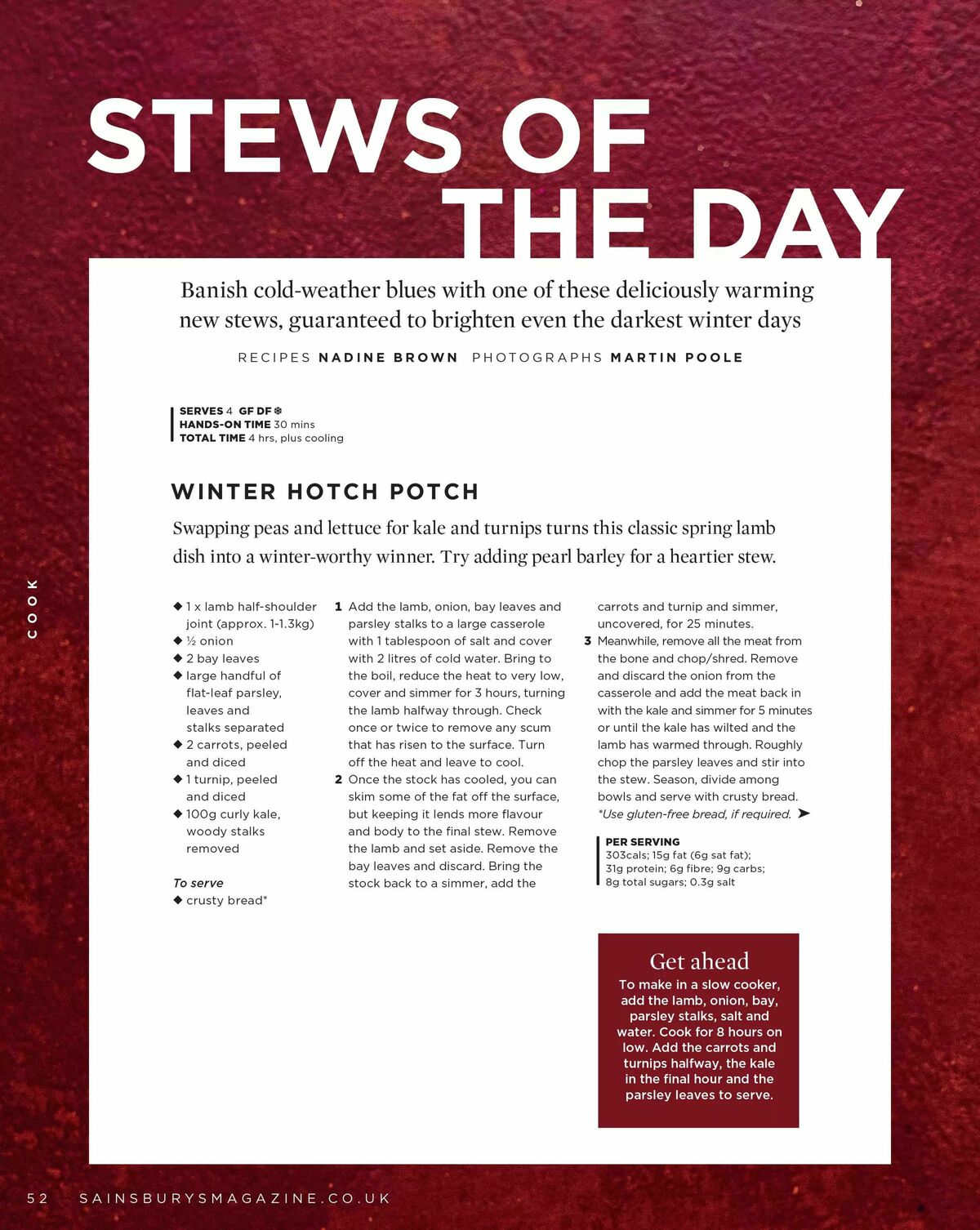 Sainsbury's Magazine January Offers from 1 January