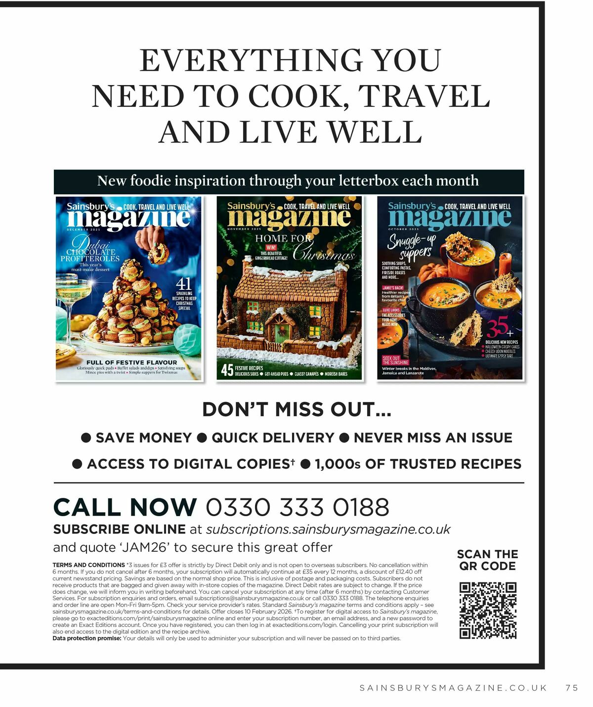 Sainsbury's Magazine January Offers from 1 January