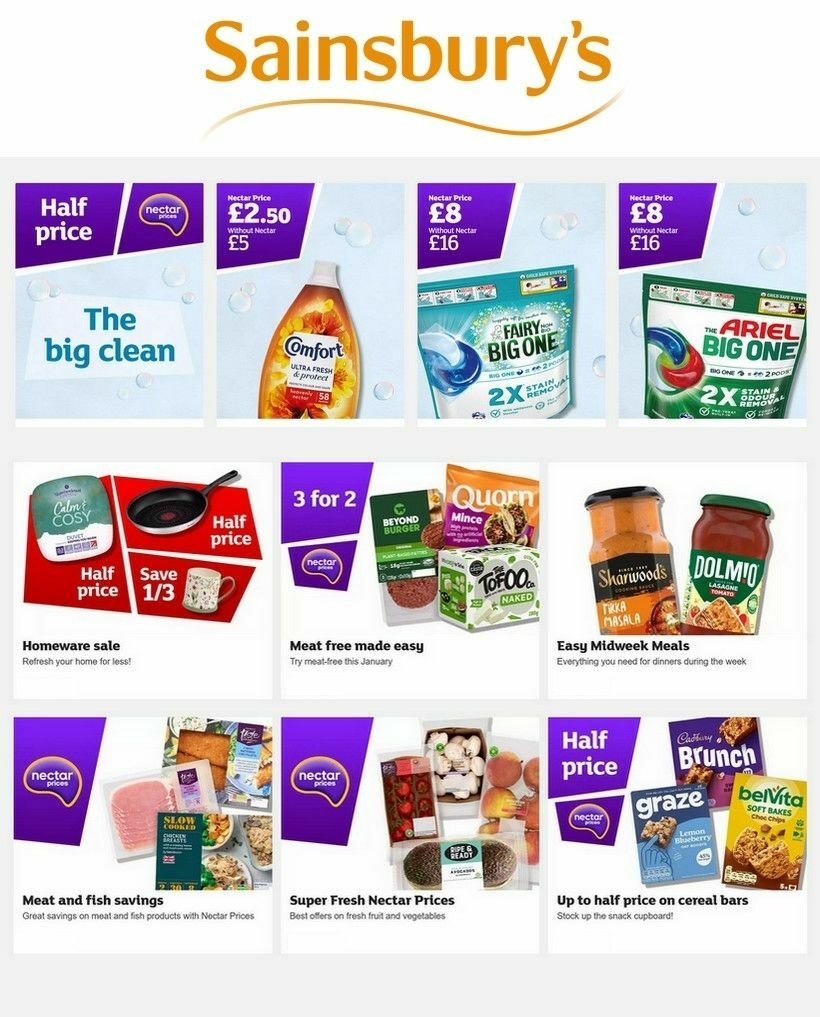Sainsbury's Offers from 9 January
