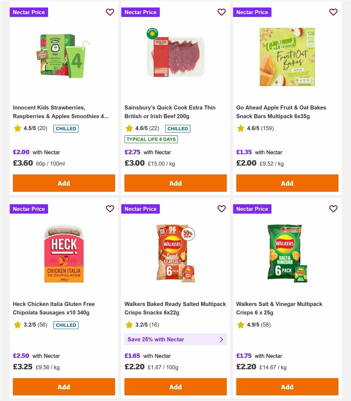 Sainsbury's Offers from 9 January