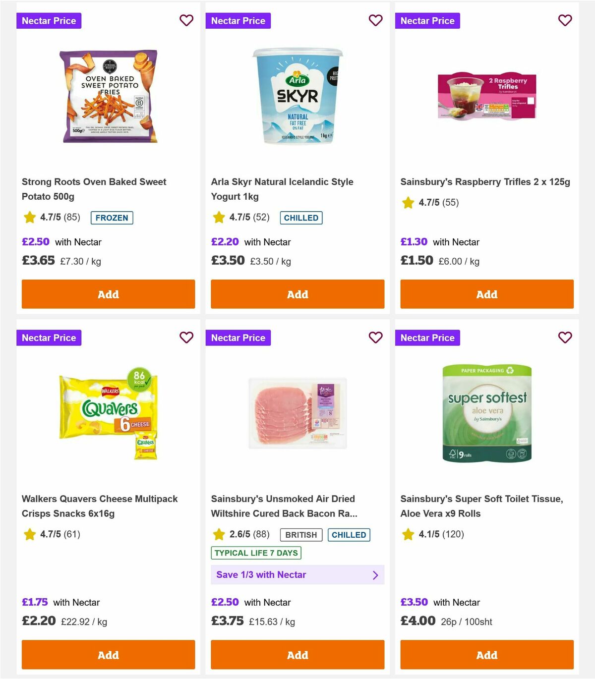 Sainsbury's Offers from 23 January