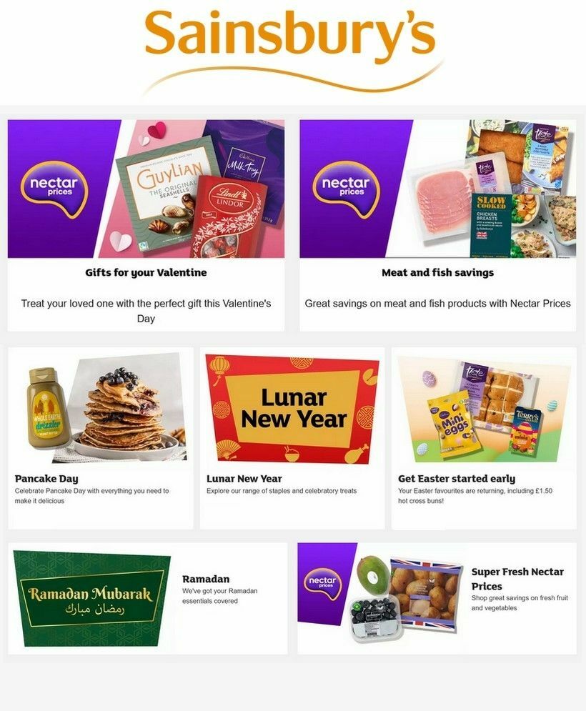 Sainsbury's Offers from 6 February