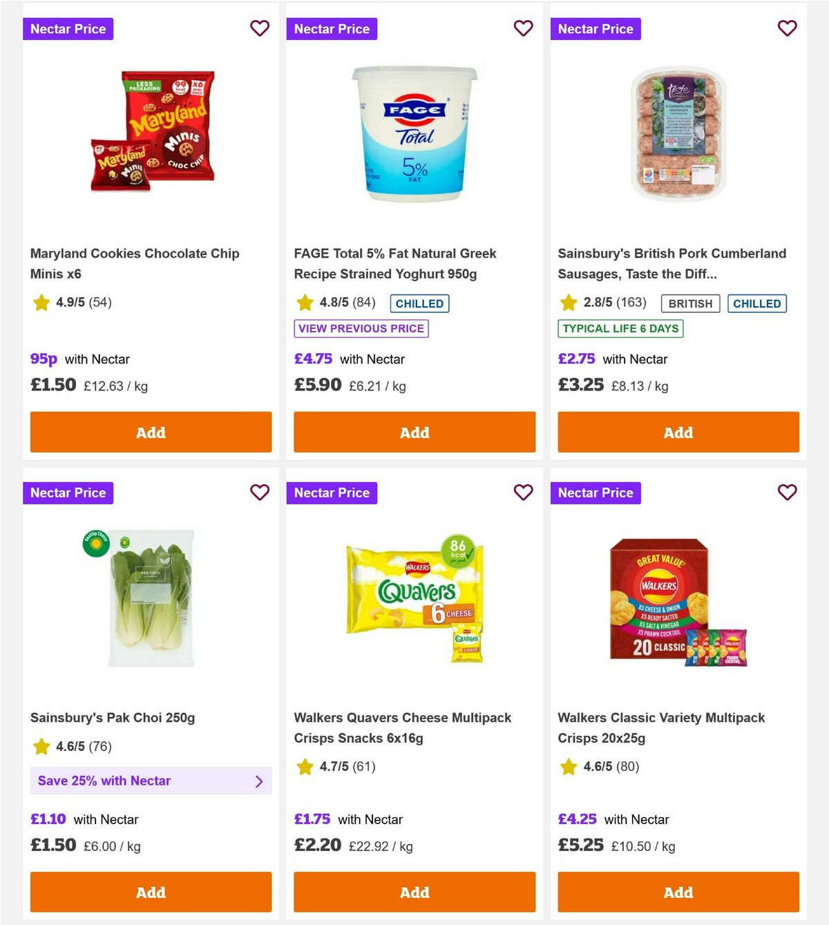Sainsbury's Offers from 6 February