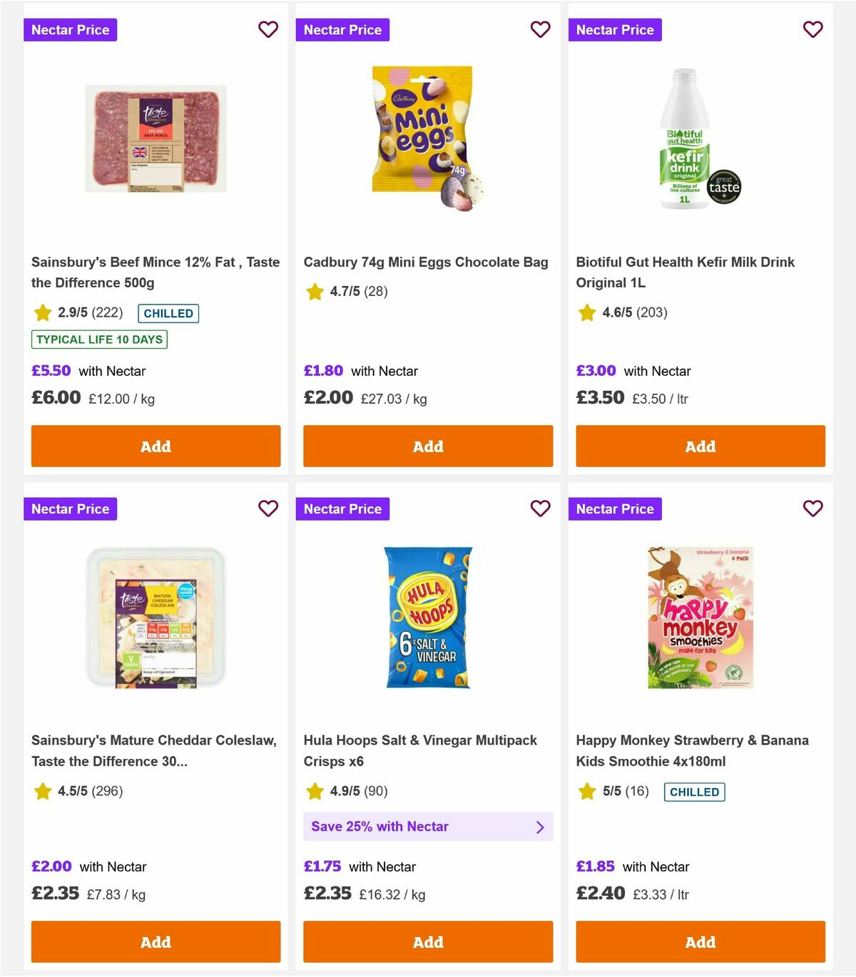 Sainsbury's Offers from 6 February