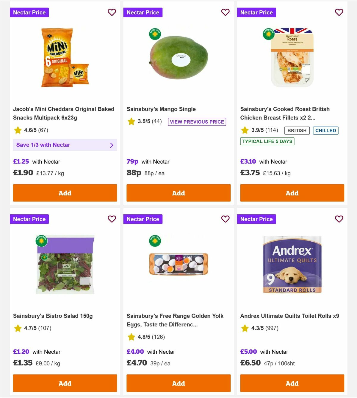 Sainsbury's Offers from 6 February
