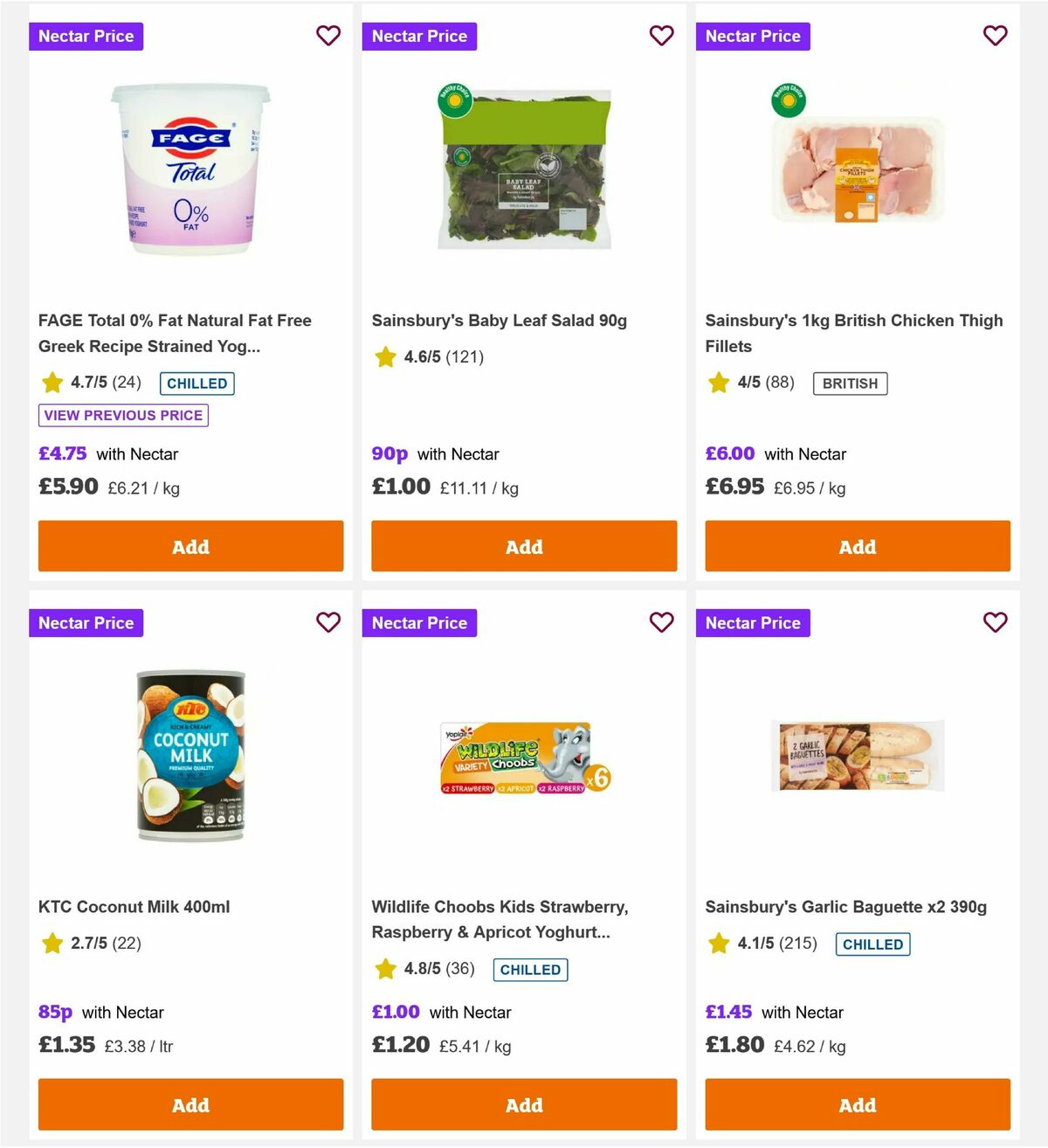 Sainsbury's Offers from 6 February