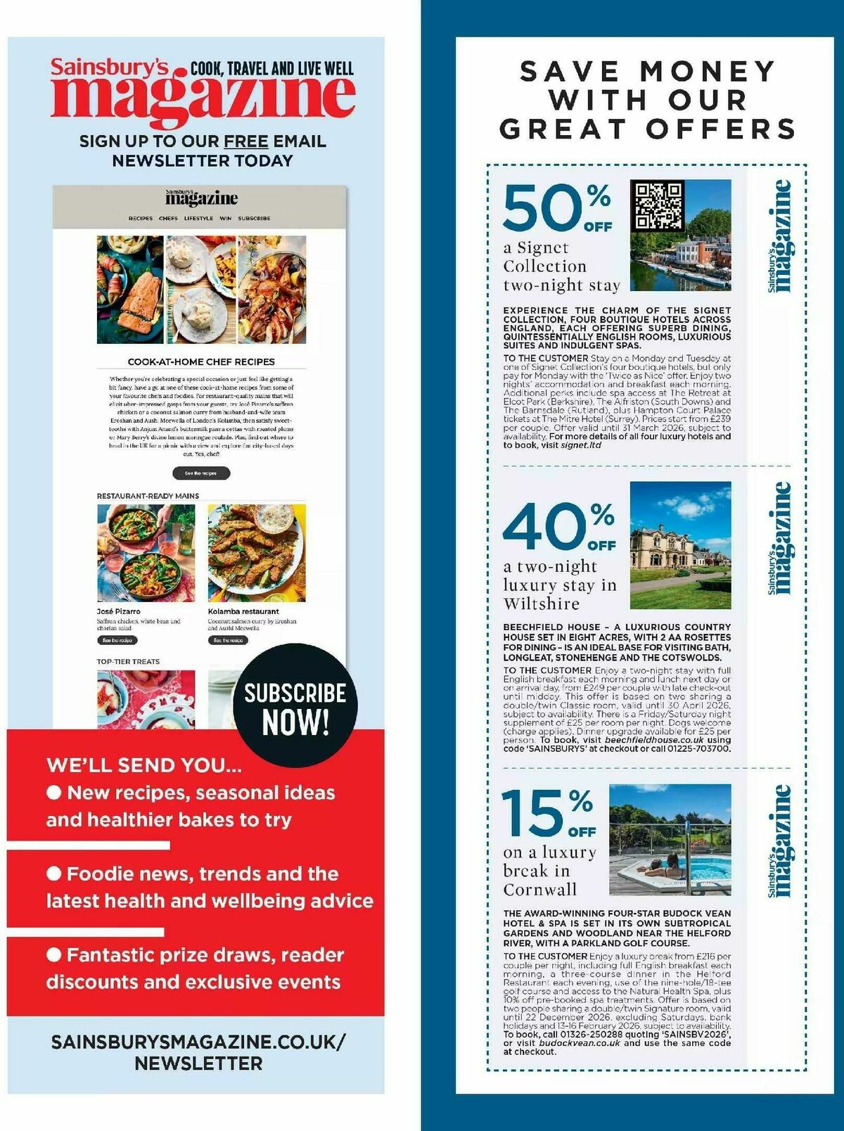 Sainsbury's Magazine February Offers from 2 February