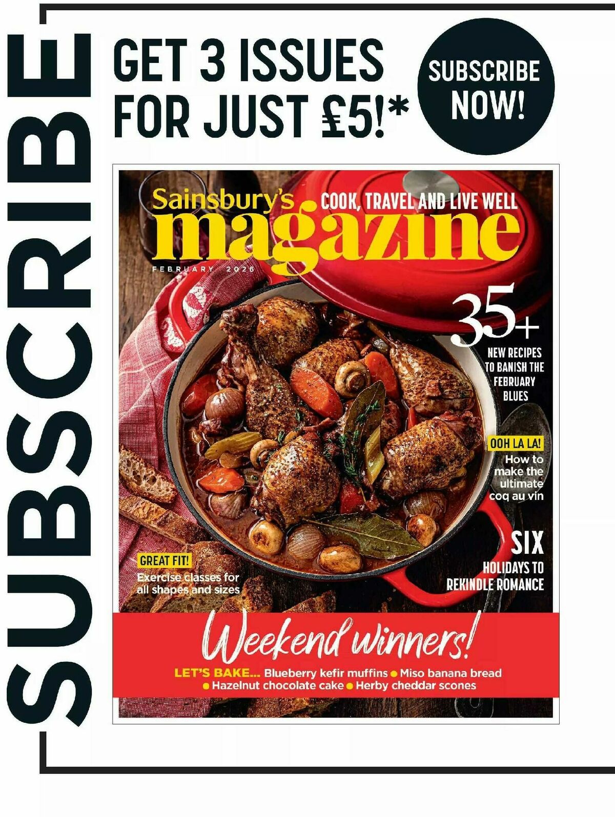 Sainsbury's Magazine February Offers from 2 February