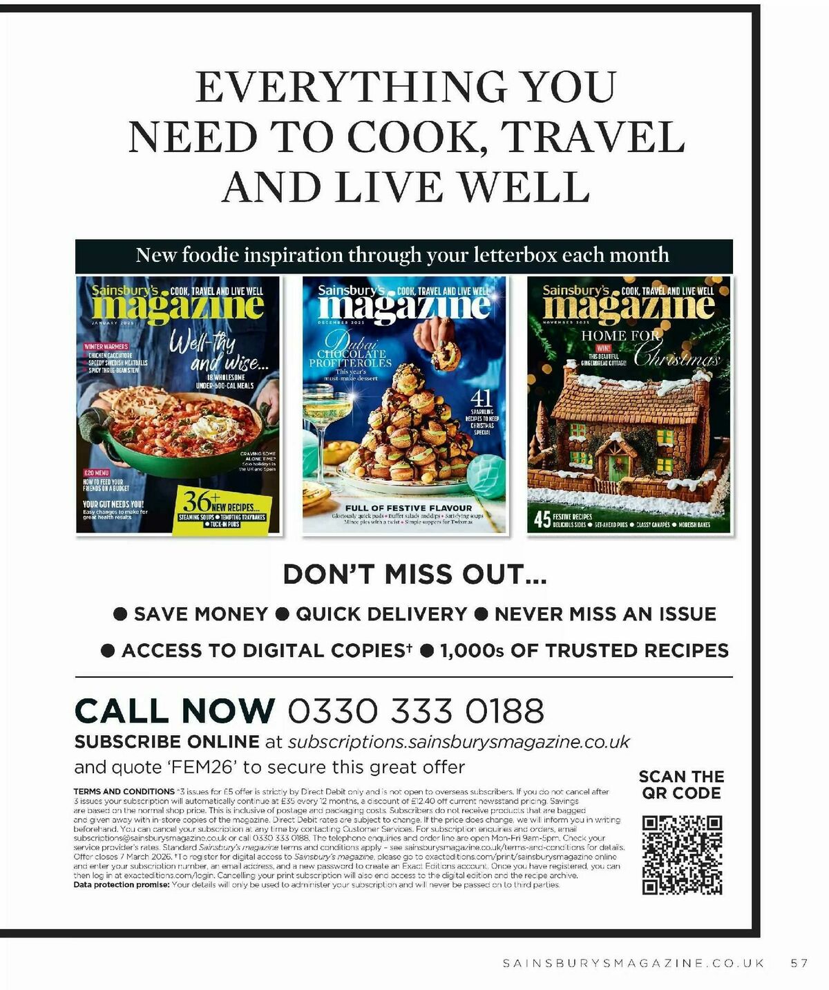 Sainsbury's Magazine February Offers from 2 February